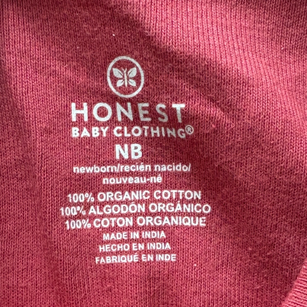 Organic Cotton One Piece - Burgundy